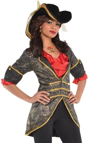 Damen piraten jacke schwarz - damen,