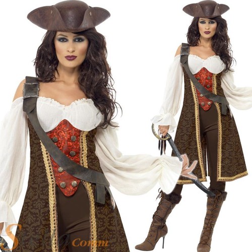 Damen deluxe piratenkostüm - deluxe,