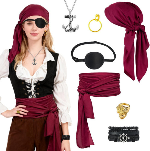 Piratenkostüm damen zubehör - piratenkostüm,